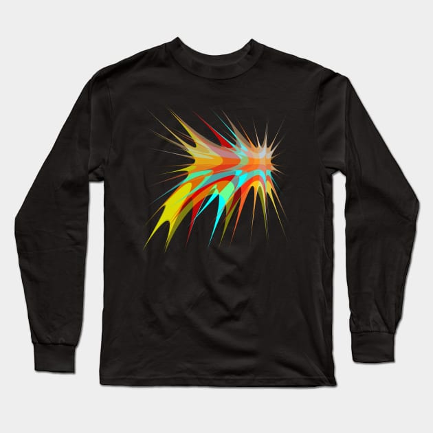 colorful splash pattern Long Sleeve T-Shirt by satyam012